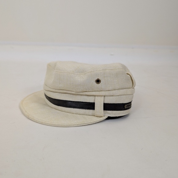 *Free with Purchase* DeLux Newsboy Paper Boy Cap Pageboy Baker Cream Beige - Picture 4 of 7